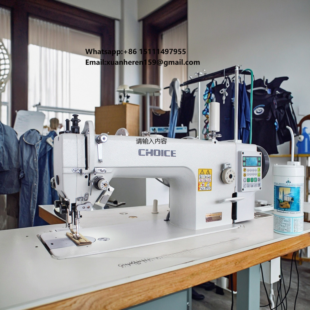 Sewing Machine Needle - จักรเย็บผ้าอุตสาหกรรมความเร็วสูง Golden Choice GC-0303-D4 แบบสองเข็มเย็บล็อคสติทช์ อัตโนมัติ