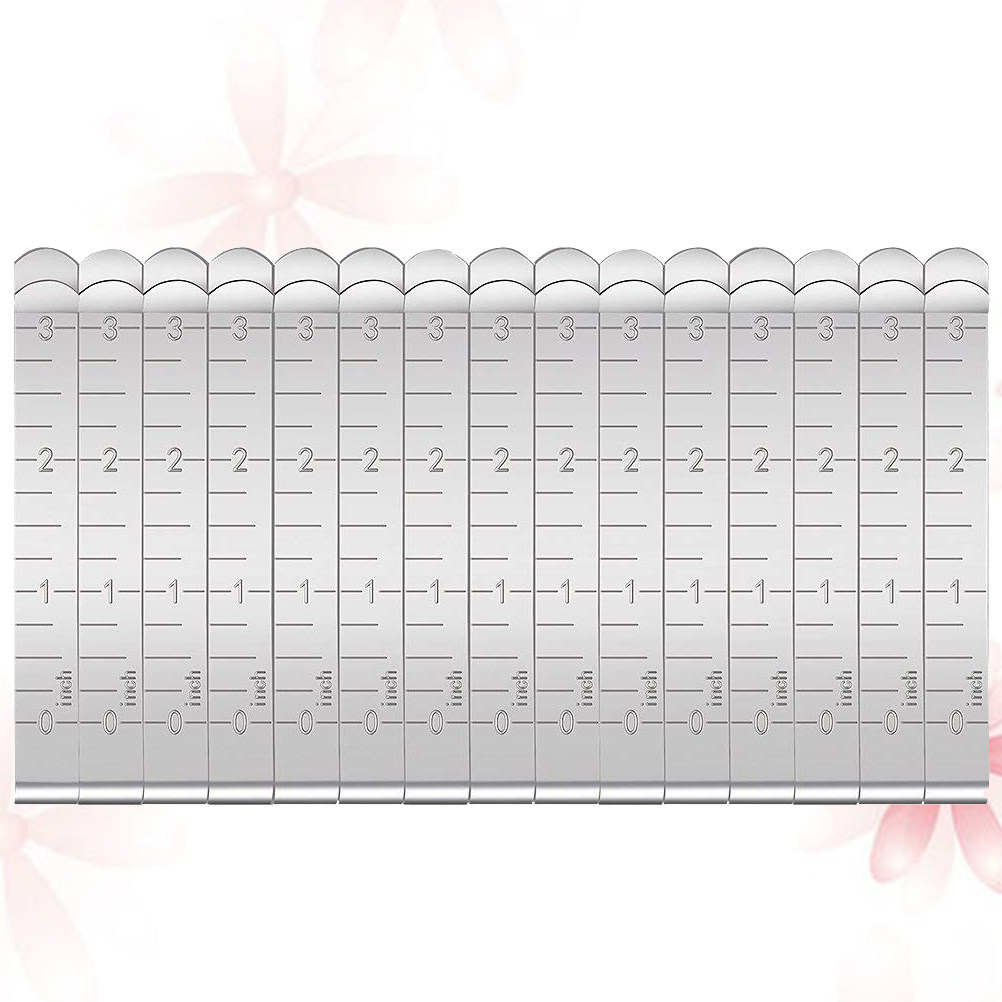 Sewing Hemming - คลิปหนีบผ้าโลหะแบบมืออาชีพ 15 ชิ้น พร้อมไม้บรรทัดสลัก 3 นิ้ว