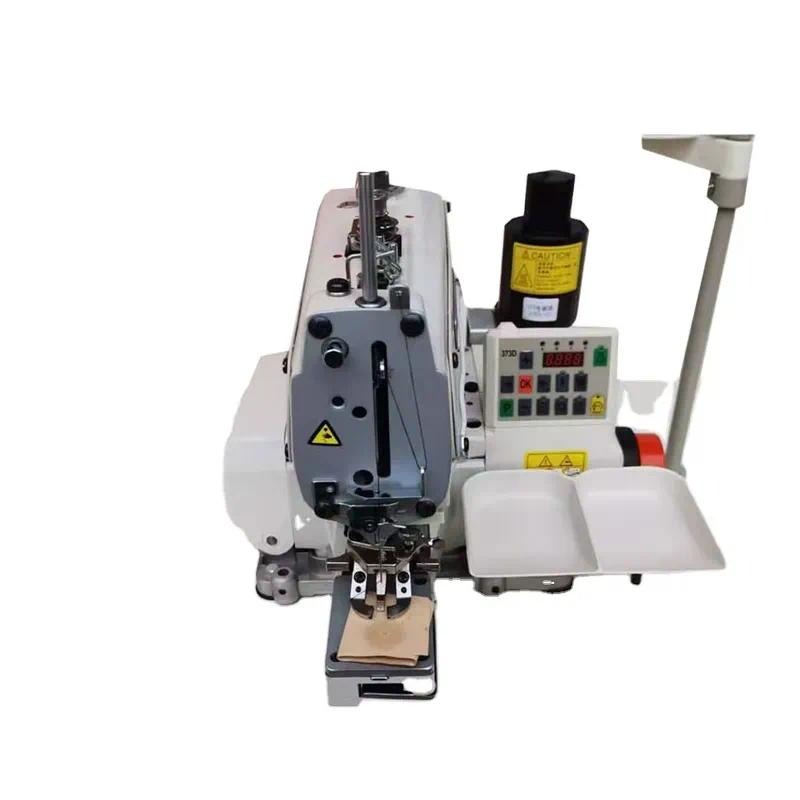 Textile Sewing Factory - เครื่องเย็บรังดุมแบบปุ่มตรงอิเล็กทรอนิกส์ อุปกรณ์เย็บตะเข็บอัตโนมัติสำหรับโรงงานสิ่งทอและเสื้อผ้า