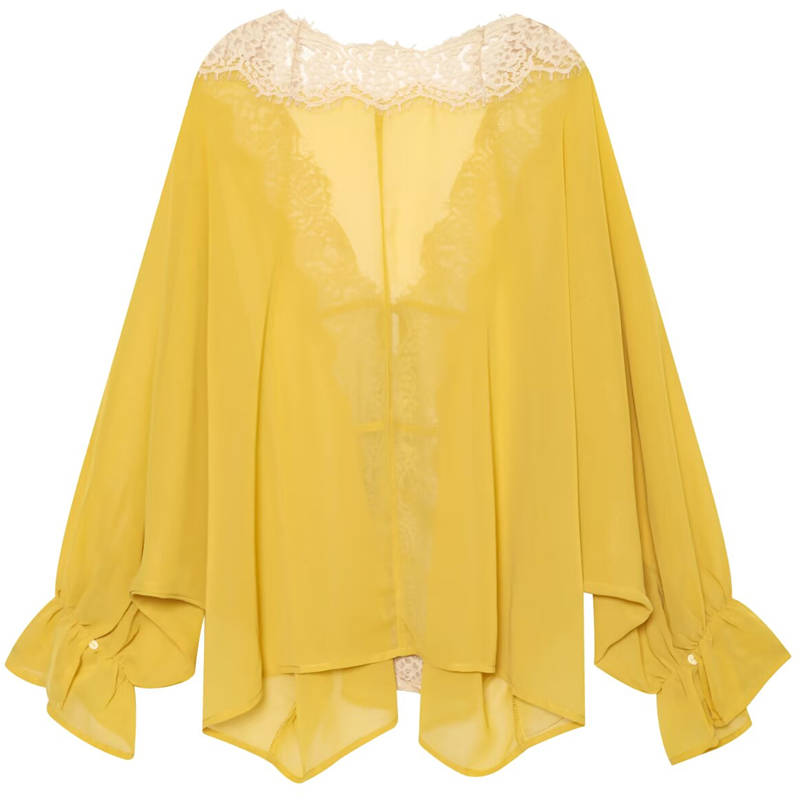 เสื้อผู้หญิง HXAO แบบผูกเชือก  - Sewing V บทวิจารณ์และราคา