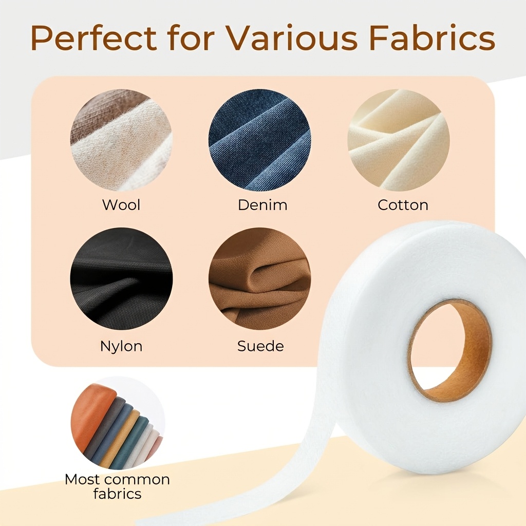 เทปกาวสองหน้าแบบไม่ทอสำหรับรีด - Sewing Hemming บทวิจารณ์และราคา
