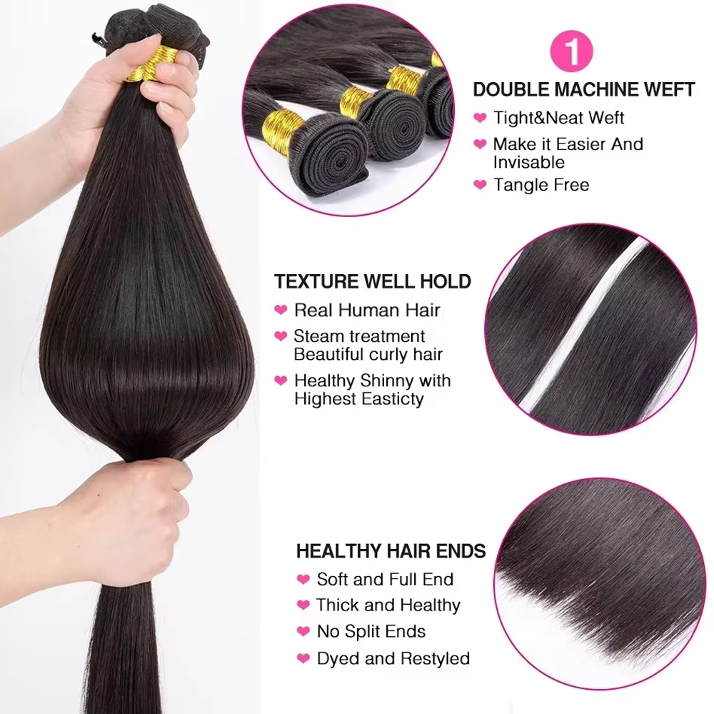 ผมมนุษย์เปรูแบบตรงธรรมชาติ ขนา - Sewing Technology บทวิจารณ์และราคา