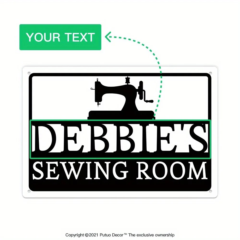 ป้ายโลหะตกแต่งห้องเย็บผ้าแบบ 2 - Sewing Custom บทวิจารณ์และราคา