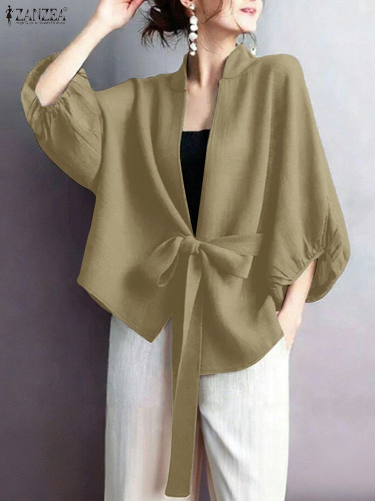 เสื้อคาร์ดิแกนแขนทรงกระบอก คอว - Sewing V บทวิจารณ์และราคา