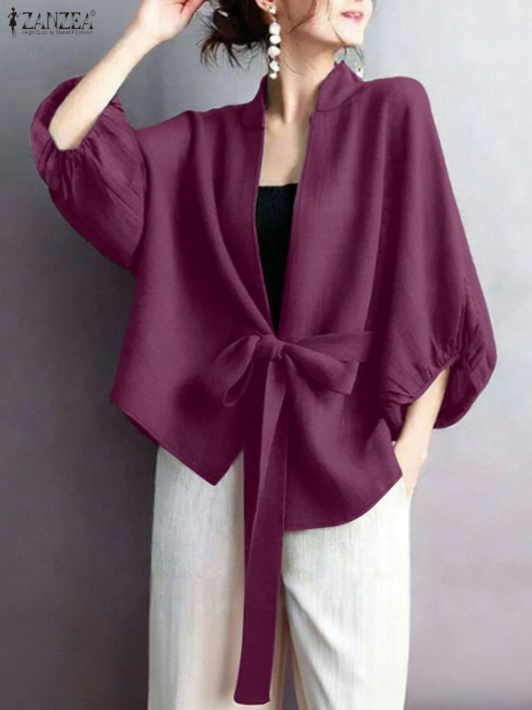 เสื้อคาร์ดิแกนแขนทรงกระบอก คอว - Sewing V บทวิจารณ์และราคา