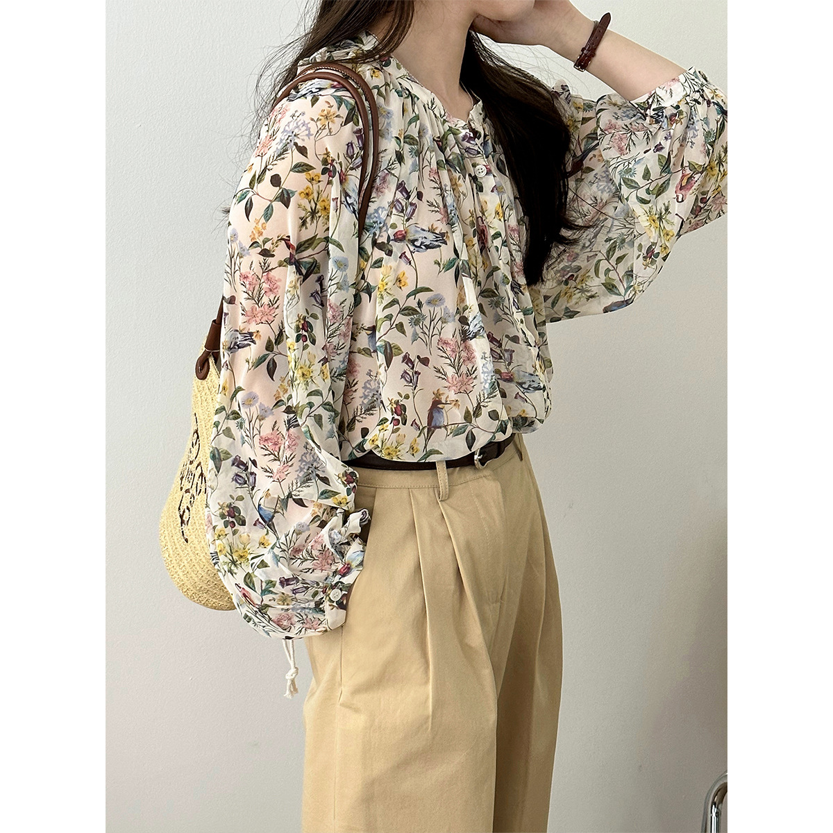 เสื้อผู้หญิงลายดอกไม้สไตล์โบฮี - Sewing V บทวิจารณ์และราคา