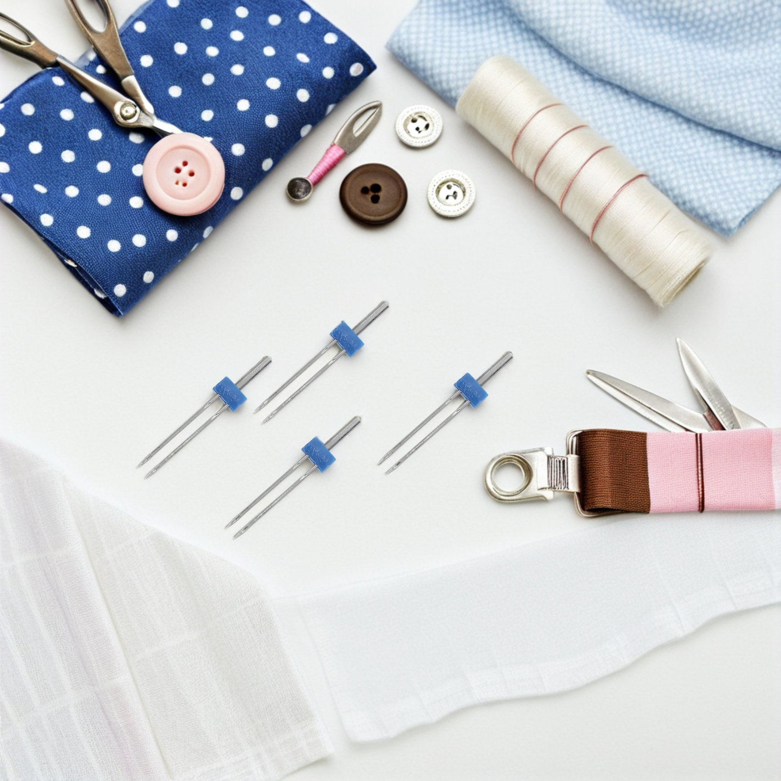 ชุดเข็มเย็บผ้าคู่ 4 ชุด อุปกรณ - Sewing Machine Needle บทวิจารณ์และราคา