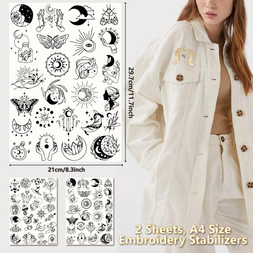51 ชิ้น Boho Moon Sun น้ําเย็บ - Sewing Custom บทวิจารณ์และราคา