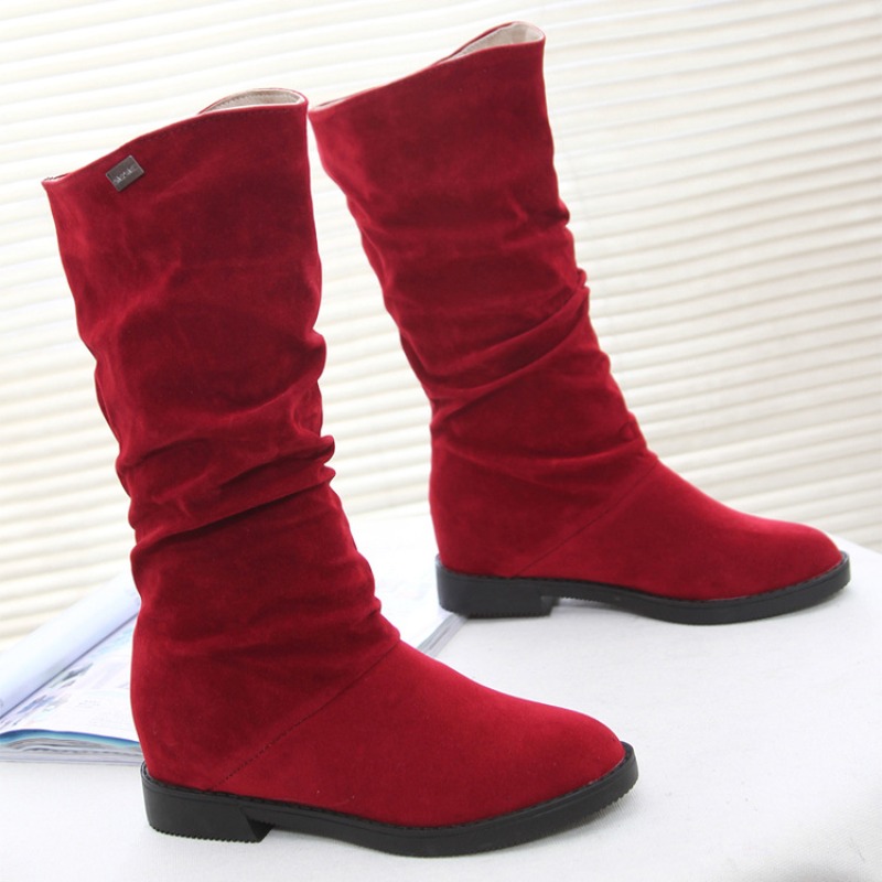Casual ผู้หญิงรองเท้ารองเท้าส้ - Sewing Velvet Fabric บทวิจารณ์และราคา