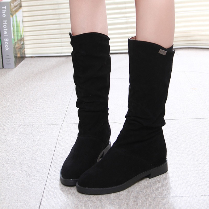 Casual ผู้หญิงรองเท้ารองเท้าส้ - Sewing Velvet Fabric บทวิจารณ์และราคา